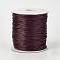 Eco-Friendly Korean Waxed Polyester Cord, Dark Red, 3mm, about 41.01~41.56 Yards(37.5~38m)/Roll