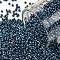 TOHO Round Seed Beads, Japanese Seed Beads, Matte, (511F) High Metallic Frost Mediterranean Blue, 15/0, 1.5mm, Hole: 0.7mm, about 3000pcs/bottle, 10g/bottle