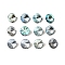 K5 Glass Rhinestone, Imitation Czech Rhinestone, Faceted, Diamond, Mixed Color, 6x3mm