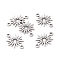 Tarnish Resistant 201 Stainless Steel Links/Connectors, Laser Cut, Star, Stainless Steel Color, 15x20.5x1mm, Hole: 1.8mm