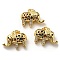 Brass with Cubic Zirconia Pendants, Long-Lasting Plated, Lead Free & Cadmium Free, Elephant, Real 18K Gold Plated, 18x23.5x8.8mm, Hole: 3x4.5mm