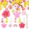 16 Style Food Grade Eco-Friendly Silicone Beads, Mixed Shapes, Mixed Color, 6.5~30x12~30x10~15mm, Hole: 2~2.3mm, 100pcs/box