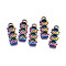 Rainbow Color Alloy Pendants Enamel Settings, Cadmium Free & Nickel Free & Lead Free, Traffic Light, 19.5x7x5mm, Hole: 1.8mm