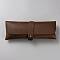 Rectangle Leather Pen Bags, Snap Clasp Pen Bags, with Alloy Findings, Study Supplies, Coconut Brown, 90x210x43mm