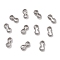 Non-Tarnish 304 Stainless Steel Quick Link Connectors, Peanut Shape, Stainless Steel Color, 7x3x1.5mm, Inner Diameter: 2x6mm