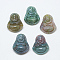 Natural Indian Agate Pendants, Maitreya, 18~19x15~16x7.5~8mm, Hole: 1mm