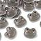 Plastic Enamel Cabochons, Gray, Frog, 17.5x20x5mm
