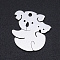 Non-Tarnish 201 Stainless Steel Pendants, Koala, Stainless Steel Color, 18x17x1mm, Hole: 1.6mm