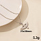 304 Stainless Steel Ancient Egyptian Goddess Pendant Necklaces, Cable Chain Necklaces