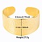 Stylish European and American Texture 304 Stainless Steel Cuff Bangles for Women