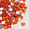 Hyacinth Faceted Glass Flat Back Rhinestone for Nail Art, Grade A, Back Plated, Half Round, 2.7~2.8mm, about 1440pcs/bag