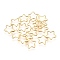 304 Stainless Steel Open Jump Rings, Star, Golden, 24 Gauge, 11.5x11x0.5mm, 7x8mm Inner Diameter