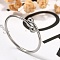304 Stainless Steel Open Cuff Rings for Women, Stainless Steel Color, 1.2mm, Inner Diameter: 18mm