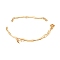 Brass Fitting, Bead Tips, Calotte Ends, Clamshell Knot Cover, for Jewelry Making, Cadmium Free & Nickel Free & Lead Free, Real 18K Gold Plated, 64.5~67.5mm
