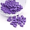 Spray Painted Alloy Multi-Strand Links, For Tile Elastic Bracelets Making, Trapezoid, Medium Purple, 3.5x8x4mm, Hole: 1mm