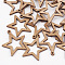 Pear Wood Pendants, Dyed, Star, Peru, 31x29x3mm, Hole: 1.8mm