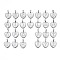 Non-Tarnish 304 Stainless Steel Pendants, Heart with Alphabet A~Z, Stainless Steel Color, 16x15.5x2mm, Hole: 5.5x2.5mm, about 26pcs/set