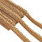 Polyester Braided Ribbons, DIY Crafts, for Curtain, Clothing, Sofa Decoration, Goldenrod, 7/8 inch(23mm), about 13.12 Yards(12m)/Card