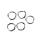Tarnish Resistant 304 Stainless Steel Jump Rings, Open Jump Rings, Stainless Steel Color, 6x1mm, 18 Gauge, Inner Diameter: 4mm