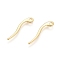 304 Stainless Steel Pendants, Golden, 16x3x0.7mm, Hole: 1.2mm