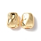 Brass Beads, Cadmium Free & Nickel Free & Lead Free, Bean, Real 18K Gold Plated, 6x4.5x3.5mm, Hole: 1.6mm