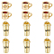 DICOSMETIC 12Pcs 2 Styles Cup Pendants Mini Coffee Cup Charms Word Coffee Pendants Golden 3D Coffee Cup Charms 18K Gold Plated Brass Coffee Charms for Jewelry Crafts Making
