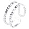 Fashion Stainless Steel Open Cuff Rings for Women Men