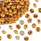 Preciosa® MAXIMA Crystal Round Stones, Czech Crystal, Dura Foiling, Round(431 11 615 Chaton), 10070 Topaz, SS8/PP17(2.3~2.5mm)