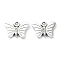 Tibetan Style Alloy Pendant, Lead Free & Cadmium Free, Butterfly, 10.5x15x2.5mm, Hole: 1.5mm, 1177pcs/1000g