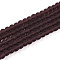 Transparent Glass Beads Strands, Round, Frosted, Coconut Brown, 4~4.5mm, Hole: 0.9mm, about 105~106pcs/strand, 14.96~15.16''(38~38.5cm)