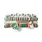4Pcs 4 Style Polymer Clay Stretch Bracelets Set, Glass Stackable Christmas Bracelets for Women, Mixed Color, Inner Diameter: 2-1/8~2-1/4 inch(5.5~5.6cm), 1pc/style