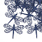 430 Stainless Steel Filigree Pendants, Spray Painted, Etched Metal Embellishments, Dragonfly, Marine Blue, 26.5x35x0.3mm, Hole: 1.2mm