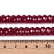 Нити бусин из красного корунда G-G106-A45-07-4