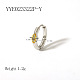 Элегантные серьги-кольца из нержавеющей стали QA3505-10-1