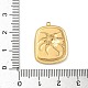 Подвески из нержавеющей стали 304 из эпоксидной смолы с натуральными ракушками и пайетками внутри STAS-L026-17G-O03-3