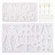 Pandahall 2 шт. 2 стильные геометрические подвесные силиконовые Молды DIY-TA0005-01-2