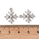 Латунные микропаве прозрачные подвески с фианитом KK-L208-61P-3