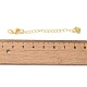Латунные концы стойки с цепочкой и застежками-карабами KK-F873-02G-3