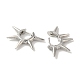 Серьги-кольца из латуни с микропаве из кубического циркония EJEW-R162-50P-2