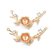 Латунные прозрачные кубические циркониевые подвески KK-N216-366LG