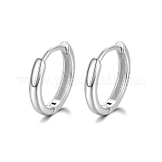 925 серьги-кольца Huggie Hoop из стерлингового серебра с родиевым покрытием PN7654-4