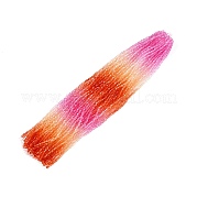 Градиентные цветные стеклянные бусины DGLA-A039-T6mm-A04