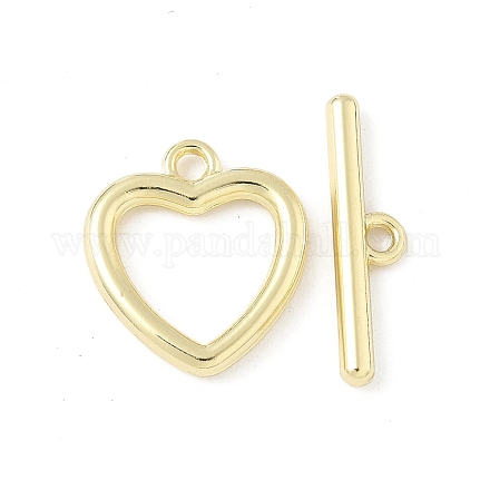 Застежки-тоглы из сплава в форме сердца FIND-B047-22G-1