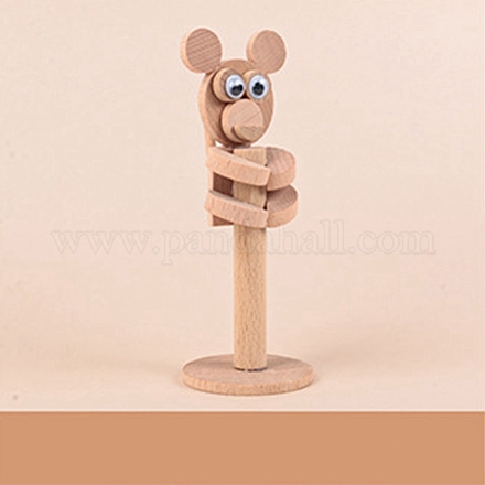 DIY изделия из дерева 3d обезьяна животное щепа дерево ветка материал пакет DIY-C024-06-1