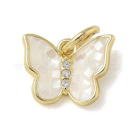 Латунные микро проложить кубического циркония подвески KK-U046-16G-02-1