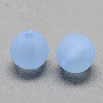 Прозрачные акриловый шар бисером FACR-R021-6mm-09-1