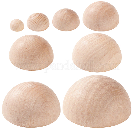 8 шт. 8 стиля деревянных кабошонов WOOD-BC0001-23-1
