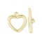 Heart Alloy Toggle Clasps, Cadmium Free & Lead Free, Rack Plating, Golden, Heart: 16x14.5x2mm, Hole: 1.8mm, Bar: 5x19.5x2mm, hole: 1.8mm