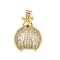 Brass Micro Pave Cubic Zirconia Pendants, Cadmium Free & Lead Free, Ladybug, Real 18K Gold Plated, 25.5x19x5.5mm, Hole: 4.5x3.5mm