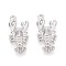 304 Stainless Steel Lobster Pendants, Non-Tarnish, Stainless Steel Color, 22x10x3mm, Hole: 1.5mm